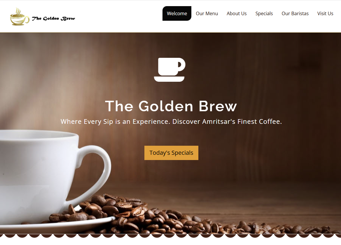 Restaurant Website Branding